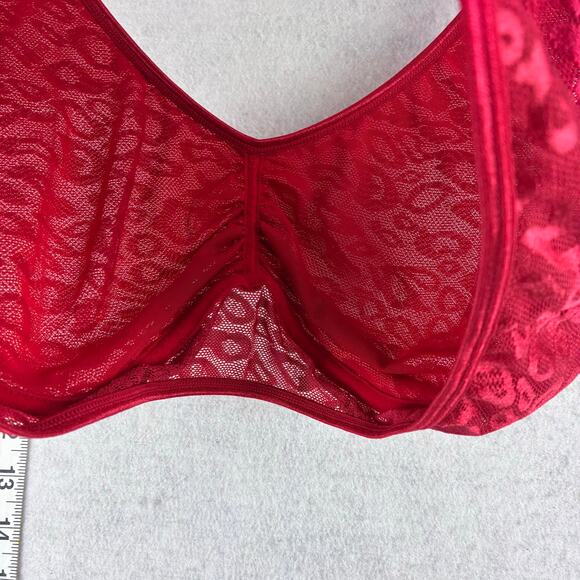 Ruby Ribbon Red Lace Bra NWOT - Picture 2 of 9